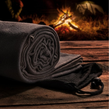 Logo trade corporate gifts picture of: Blanket BRISA Schwarzwolf