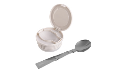 Logotrade promotional giveaway picture of: Food jar CIBUS Schwarzwolf