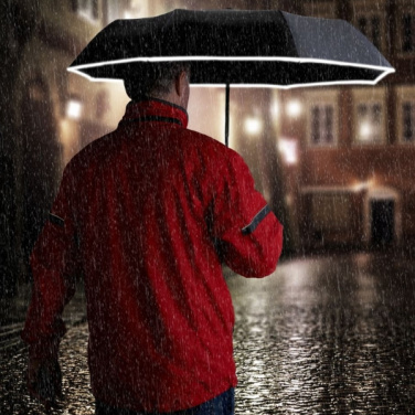 Logo trade promotional items image of: Umbrella CRUX Schwarzwolf