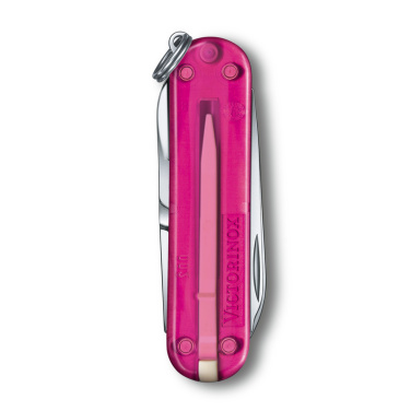 Logo trade promotional merchandise image of: Pocket knife Classic SD transparent Victorinox
