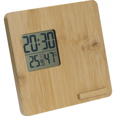 Logotrade corporate gift picture of: Bamboo weather station GRANADA