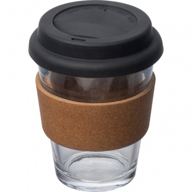 Logo trade promotional giveaway photo of: Glass drinking cup WROCŁAW 350ml