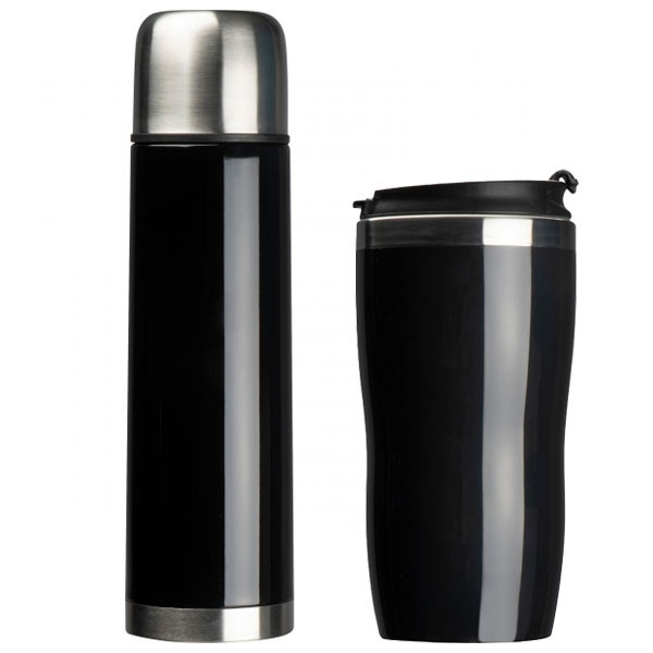Logotrade promotional product picture of: Set of vacuum flask and drinking cup SPLIT 450 ml