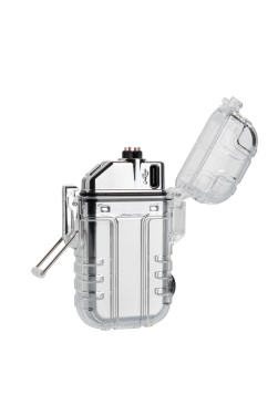 Logo trade promotional merchandise photo of: Electrical lighter CALBUCO Schwarzwolf