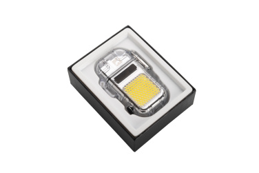 Logotrade corporate gift image of: Electrical lighter CALBUCO Schwarzwolf