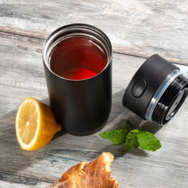 Logotrade promotional giveaway picture of: Thermo mug ADRASAN 240 ml Schwarzwolf