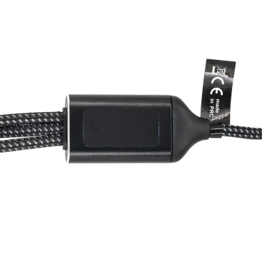 Logo trade promotional merchandise picture of: 3 in 1 cable with elighted logo Pierre Cardin