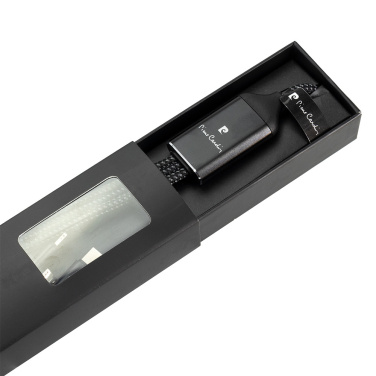 Logo trade promotional giveaway photo of: 3 in 1 cable with elighted logo Pierre Cardin