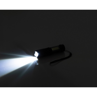 Logo trade corporate gifts image of: Rechargeable flashlight AARHUS