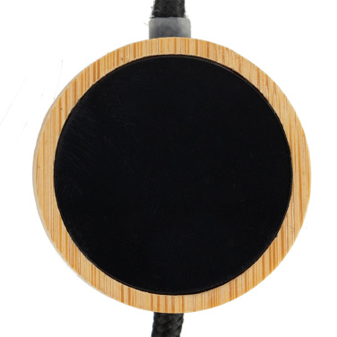 Logo trade promotional products image of: 4in1 long wooden cable with elighted logo for engraving