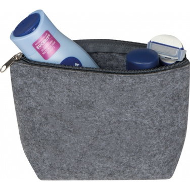 Logo trade promotional giveaways picture of: RPET cosmetic bag Cremona