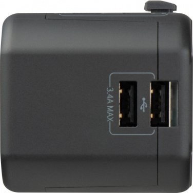 Logo trade corporate gifts image of: Travel Adapter Maracena