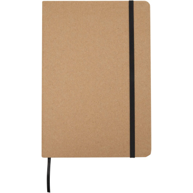 Logo trade promotional merchandise picture of: Holm A5 stone paper hard cover notebook with lined pages
