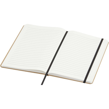 Logo trade promotional giveaway photo of: Holm A5 stone paper hard cover notebook with lined pages