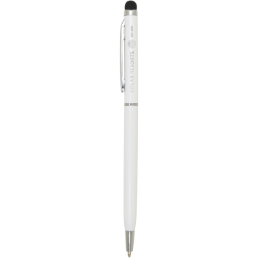 Logo trade business gifts image of: Ore aluminium ballpoint pen with stylus