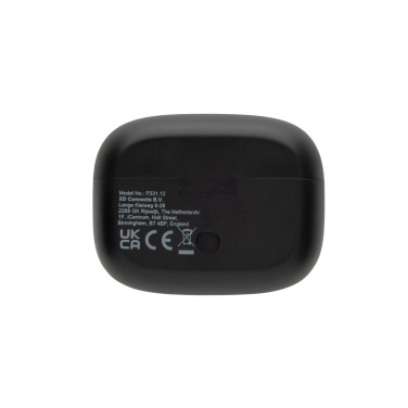 Logo trade promotional merchandise image of: Airtune RCS recycled plastic ANC earbuds with touch screen