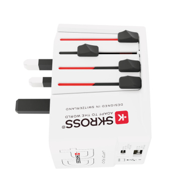 Logo trade advertising products picture of: SKROSS World Travel Adapter MUV 65W PD with USB C Cable