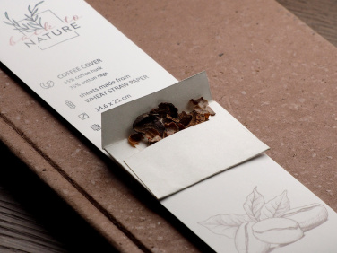 Logo trade promotional giveaways image of: Recycled Coffee Notebook 209733900