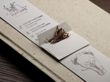 Logotrade promotional gift image of: Recycled Elephant Poo Notebook 209734400