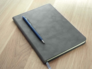 Logo trade business gifts image of: Magnetic notebook with a pen 124715100