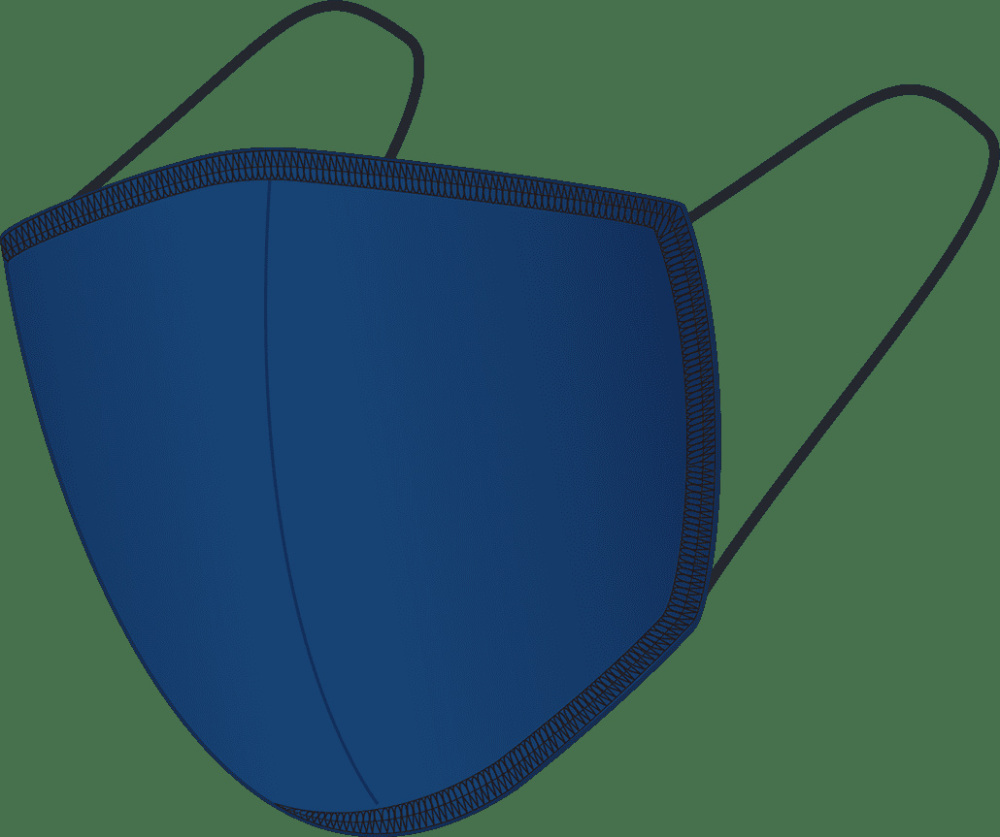 Logo trade promotional giveaways picture of: BLACK-BLACK cotton face mask 140123000