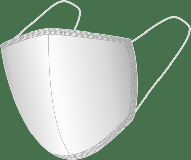 Logo trade business gift photo of: BLACK-BLACK cotton face mask 140116500