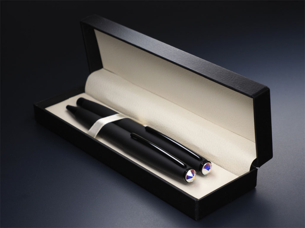 Logotrade promotional gift image of: Swarovski Crystal Pen set 1236036