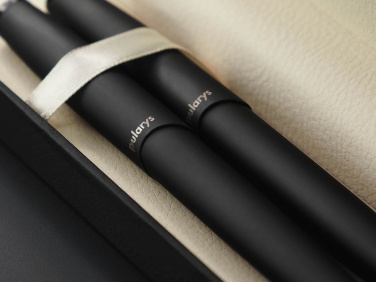 Logo trade corporate gifts image of: Obsidian stone Pen set 1290036