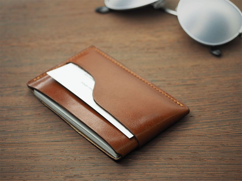 Logo trade business gifts image of: Business card holder 869067