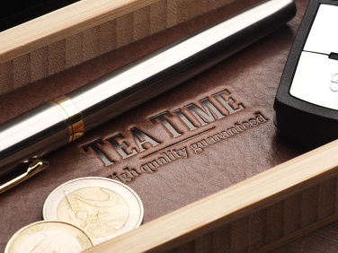 Logo trade promotional merchandise picture of: Wooden desk organiser 1852292