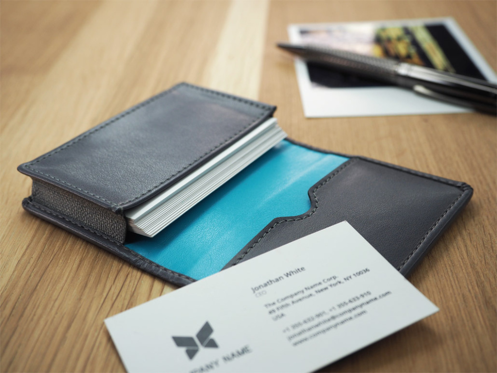 Logo trade promotional product photo of: Business card holder 227119