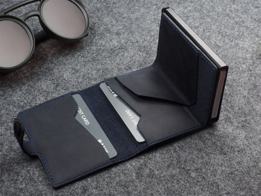 Logo trade promotional gifts image of: RFID wallet - Hunter Leather 2109284