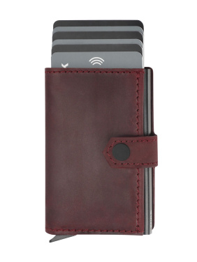 Logo trade business gifts image of: RFID wallet - Hunter Leather 2109284