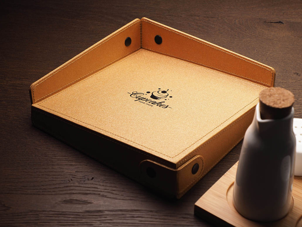 Logo trade promotional giveaways image of: Napkin box 1662280