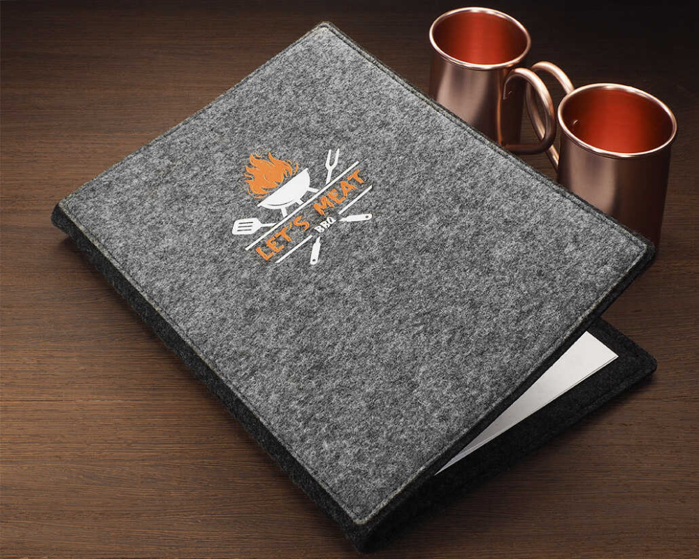 Logo trade promotional gifts image of: Menu cover Ambiente 1643246