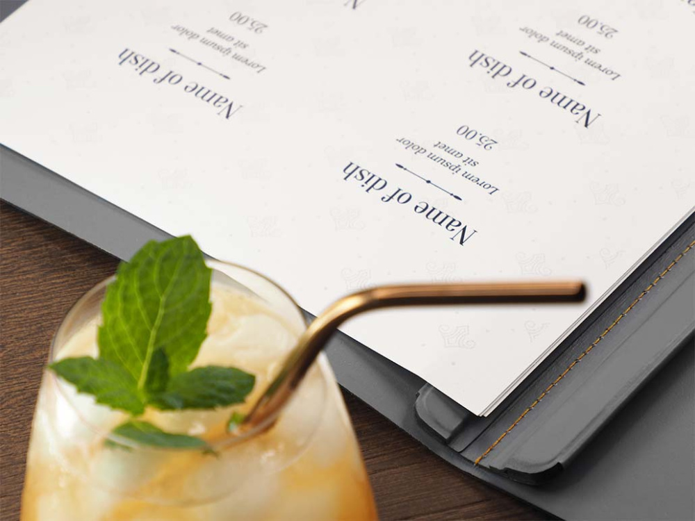 Logo trade promotional item photo of: Menu cover 1596094