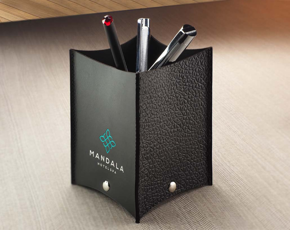 Logo trade promotional items image of: Pen holder 1659281