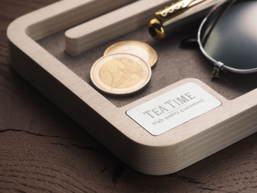 Logo trade promotional merchandise image of: Wooden desk organiser 1818121