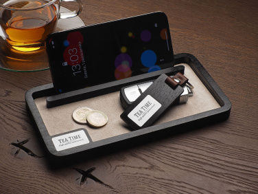 Logo trade promotional gifts image of: Wooden desk organiser 1818121