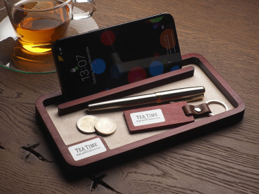 Logo trade promotional products picture of: Wooden desk organiser 1818121