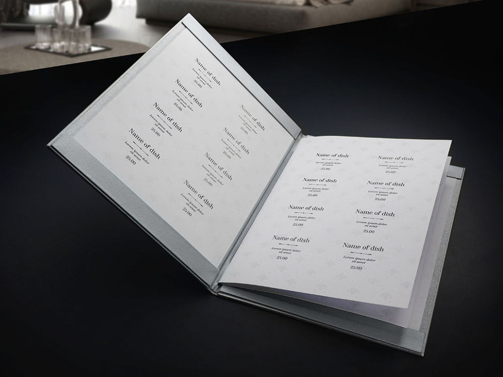Logo trade promotional giveaway photo of: Menu cover 1679280