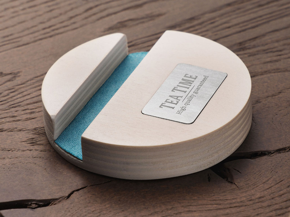 Logotrade promotional gift image of: Wooden telephone stand 1833121