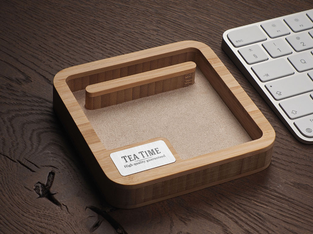 Logotrade promotional gift picture of: Wooden desk organiser 1846292