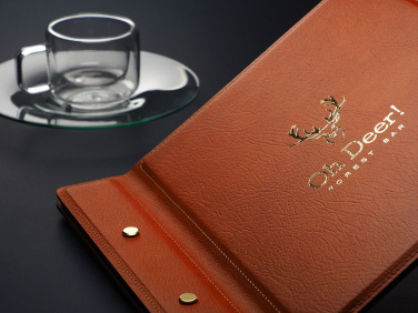 Logo trade business gifts image of: Menu cover 1085318