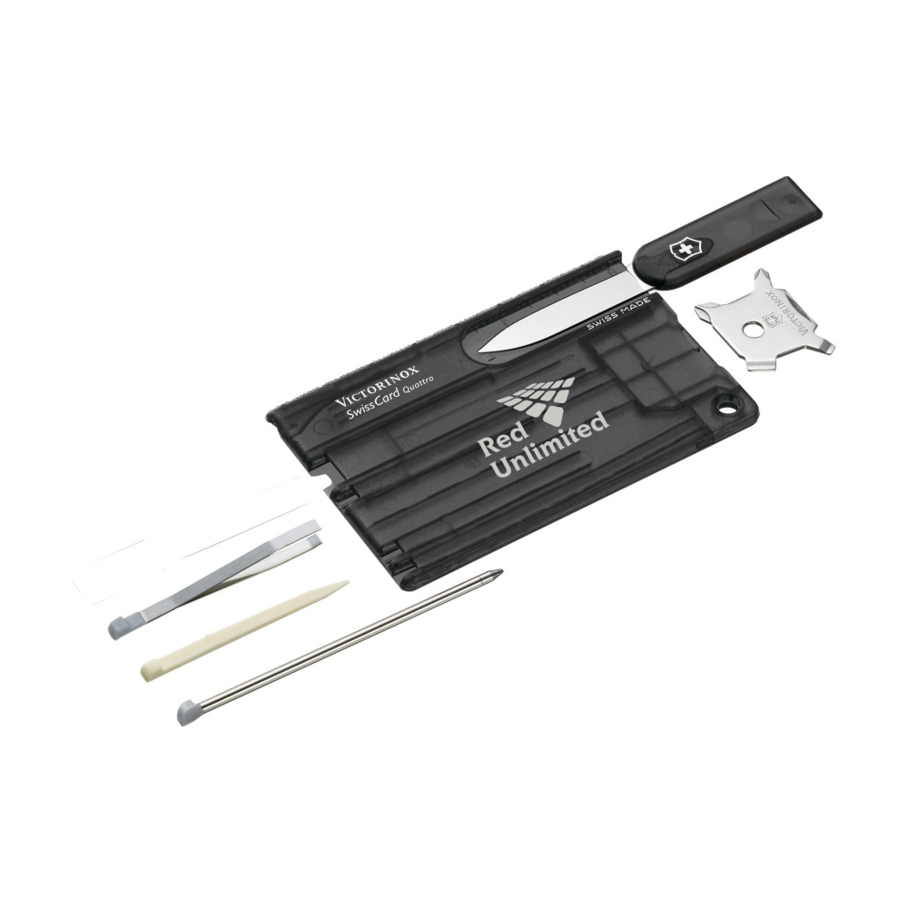 Logo trade corporate gifts image of: Victorinox Swisscard Quattro