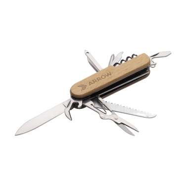 Logo trade business gift photo of: Beechwood Pocket knife