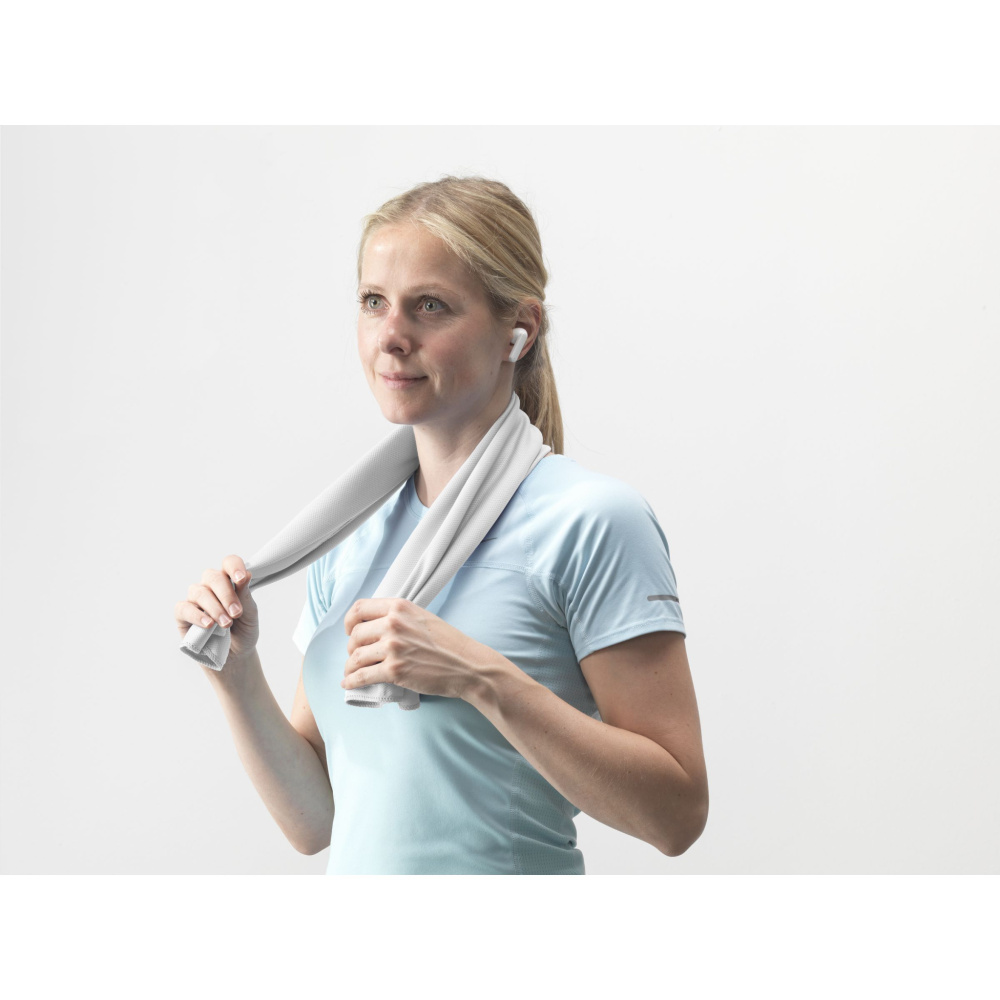 Logotrade promotional item picture of: CoolDown RPET sports cooling towel