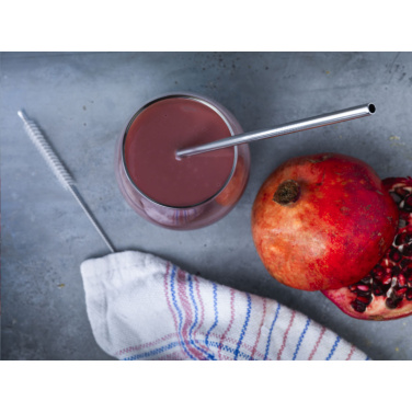 Logo trade promotional item photo of: Reusable 1 piece ECO Straw Set stainless-steel straw