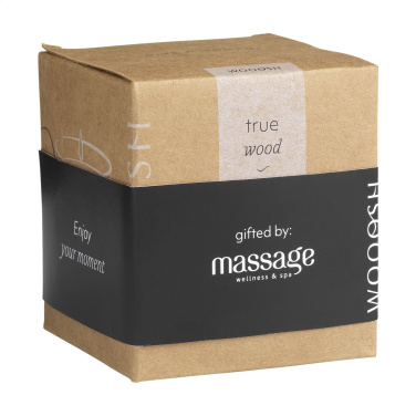 Logo trade corporate gifts image of: Wooosh Scented Candle True Wood