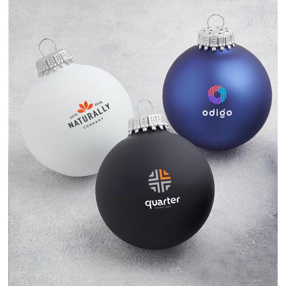 Logotrade corporate gift image of: Christmas Bauble Ø 6 cm - Made in Europe